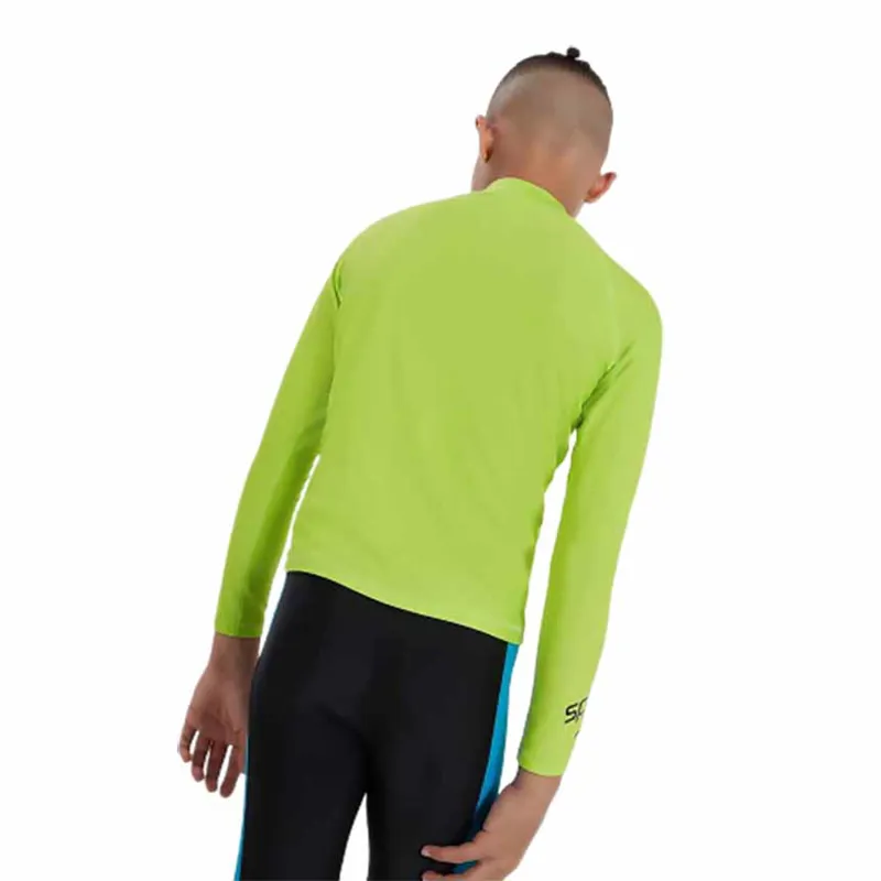 Speedo Junior Logo Rash Top Green/Navy-7